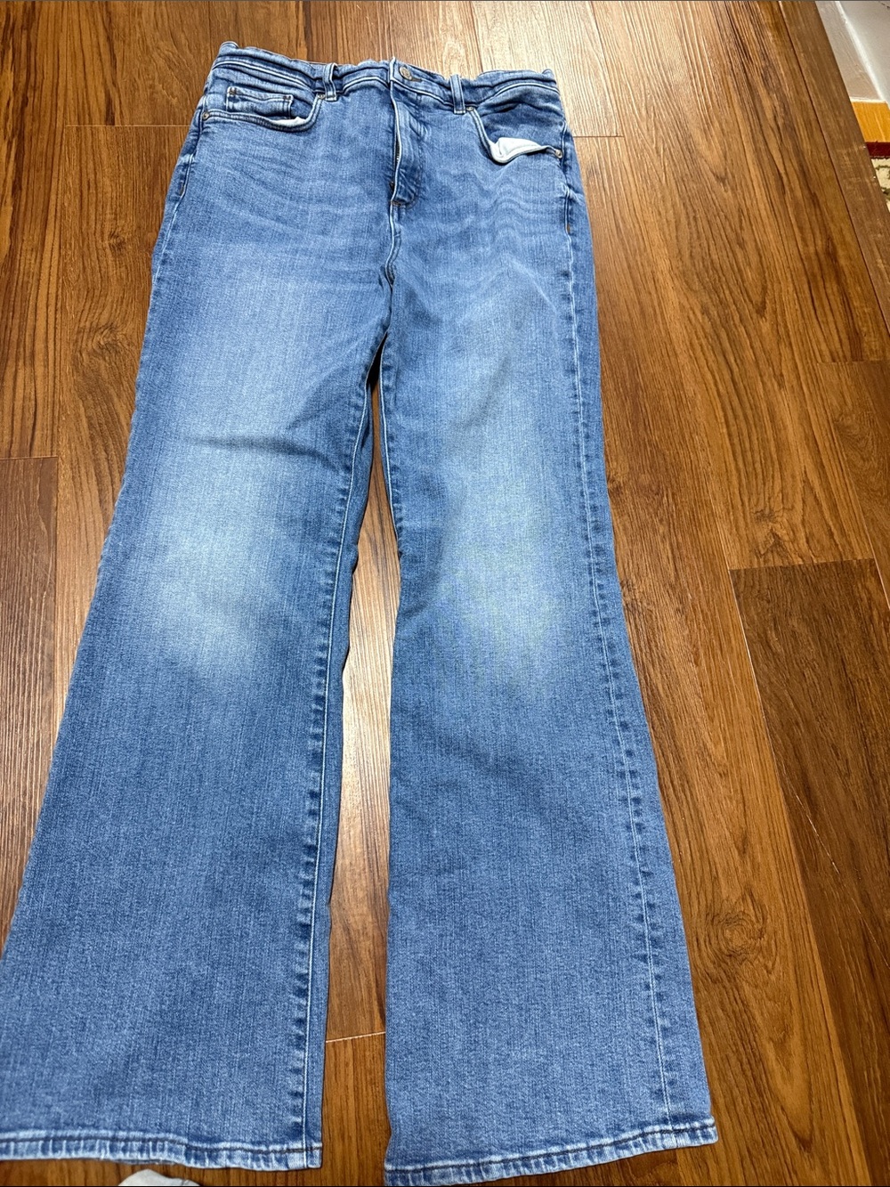 LOFT Women's Medium Blue Wide-Leg Jeans